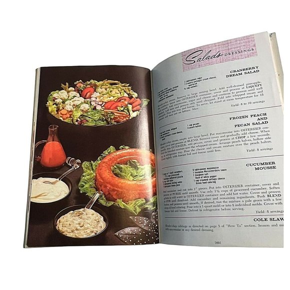 Osterizer Spin Cookery Blender Cook Book 1966 8 Speed Push-Button Model Manual - Picture 4 of 6